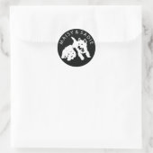 Westies Ronde Sticker (Tas)