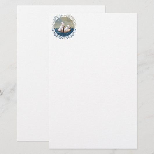 Westies Set Sail Briefpapier (Voorkant / Achterkant)