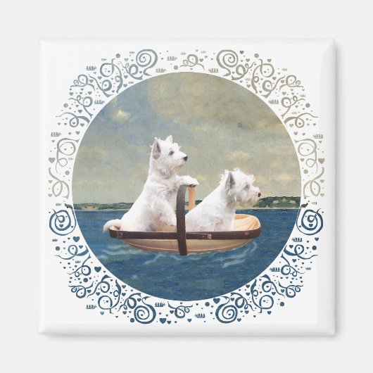 Westies Set Sail Magneet (Voorkant)