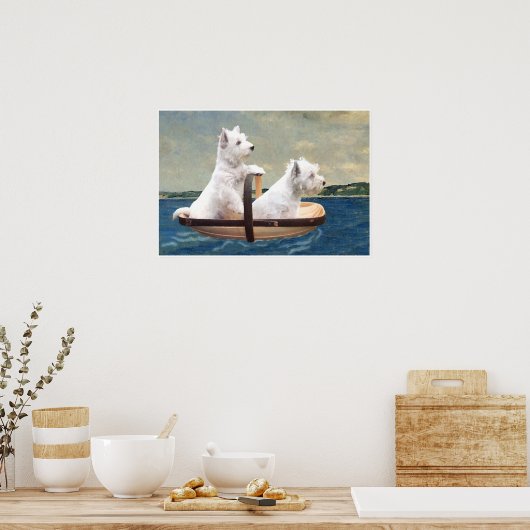 Westies Set Sail Poster (Keuken)