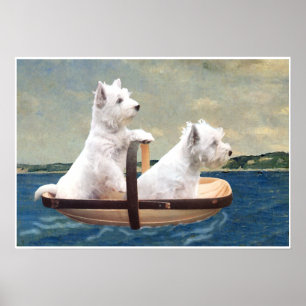 Westies Set Sail Poster