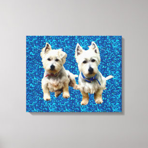 Westies Wall Canvas Afdruk