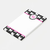 Westies West Highland Terrier Pattern Monogrammed Post-it® Notes (Schuin)