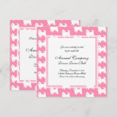 Westies West Highland Terrier Pattern roze Kaart (Voorkant / Achterkant)