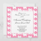 Westies West Highland Terrier Pattern roze Kaart (Achterkant)