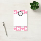 Westies West Highland Terrier Pattern roze Post-it® Notes (Kantoor)