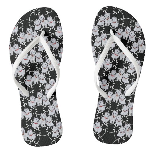 Westies, Westies, Westies Teenslippers (Voetbed)