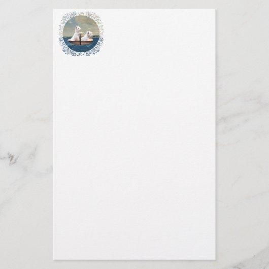 Westies zetten koers briefpapier (Voorkant)