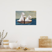 Westies zetten koers poster (Keuken)