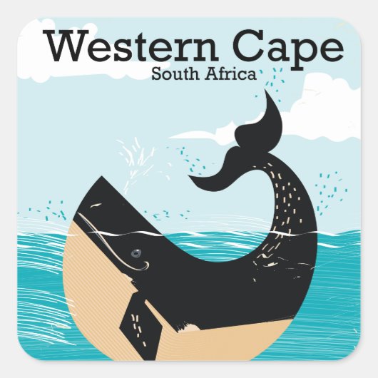 Westkaap Zuid-Afrika Vierkante Sticker (Voorkant)
