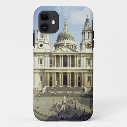westkant van de St. Paul's kathedraal, ontworpen d Case-Mate iPhone Case (Achterkant)