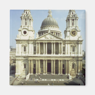 westkant van de St. Paul's kathedraal, ontworpen d Magneet