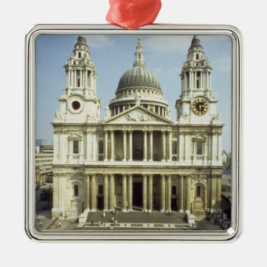 westkant van de St. Paul's kathedraal, ontworpen d Metalen Ornament (Voorkant)