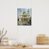 westkant van de St. Paul's kathedraal, ontworpen d Poster (Keuken)