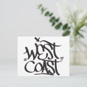 westkust briefkaart (Staand voorkant)
