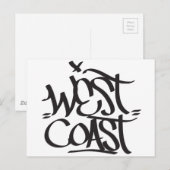 westkust briefkaart (Voorkant / Achterkant)