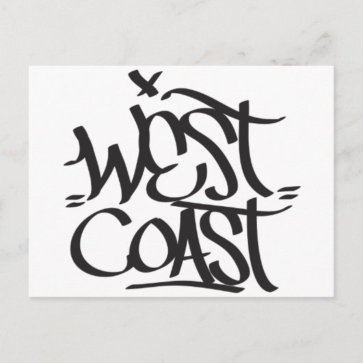 westkust briefkaart (Voorkant)