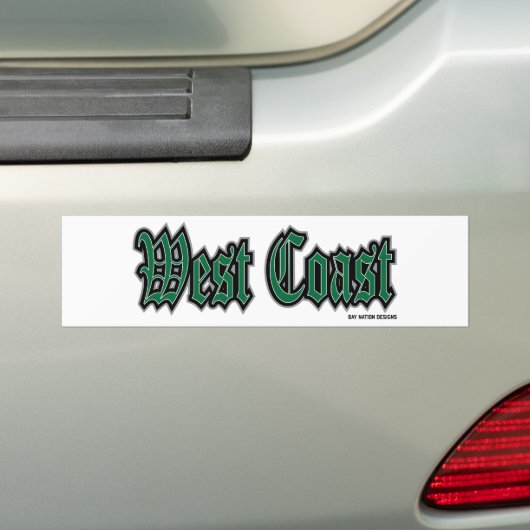 westkust bumpersticker (Op auto)
