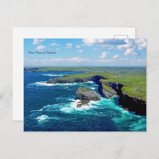 westkust van Ierland Feestdagenkaart (Voorkant / Achterkant)