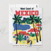 westkust van Mexico Briefkaart (Voorkant / Achterkant)
