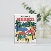 westkust van Mexico Guaymas, Mazatlan, Guadalajar Briefkaart (Staand voorkant)