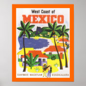 Westkust van Mexico Poster (Voorkant)
