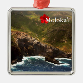 westkust van Moloka'i Metalen Ornament