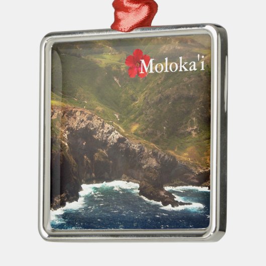 westkust van Moloka'i Metalen Ornament (Links)