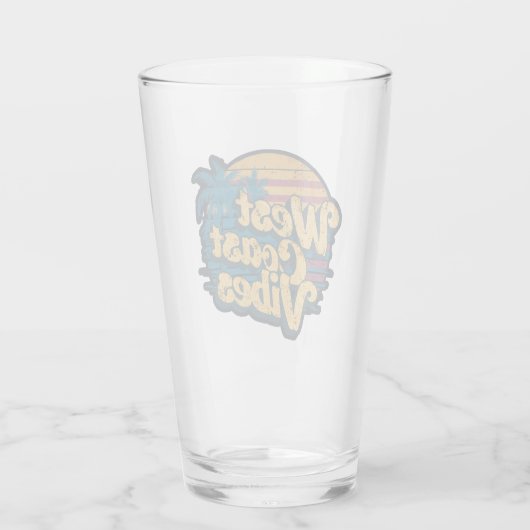 Westkust vibes glas (Achterkant)