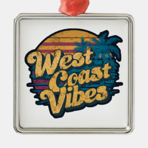 Westkust vibes metalen ornament