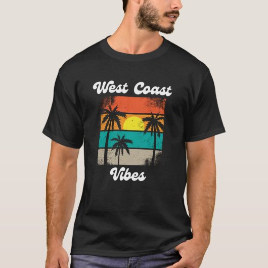Westkust vibes t-shirt (Voorkant)