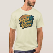 Westkust vibes t-shirt (Voorkant)
