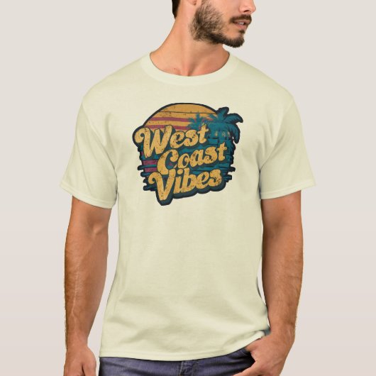 Westkust vibes t-shirt (Voorkant)