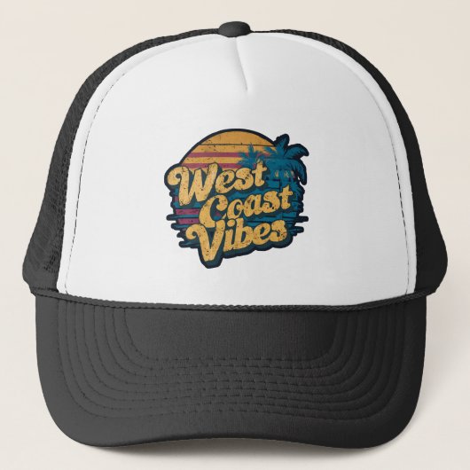 Westkust vibes trucker pet (Voorkant)