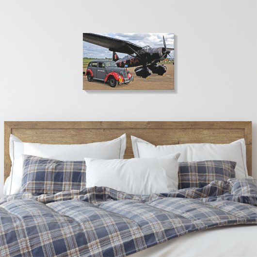 Westland Lysander Canvas Print (Insitu (Slaapkamer))
