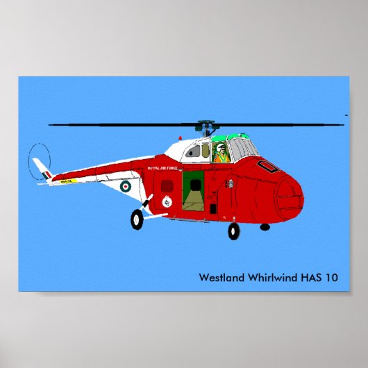 Westland Whirlwind HAS 10 Poster (Voorkant)