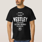 Westley Persoonlijke benaming T-shirt (Voorkant)