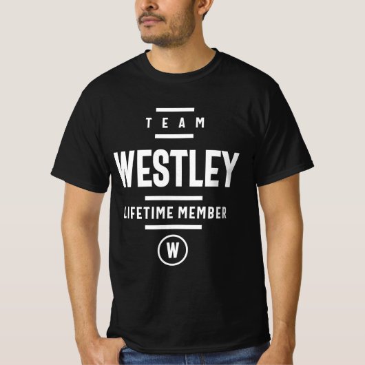 Westley Persoonlijke benaming T-shirt (Voorkant)