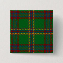 Westmeath County Irish Tartan Vierkante Button 5,1 Cm