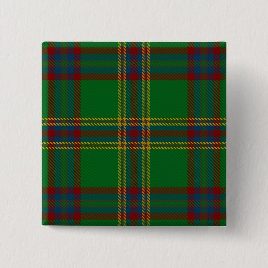 Westmeath County Irish Tartan Vierkante Button 5,1 Cm (Voorkant)