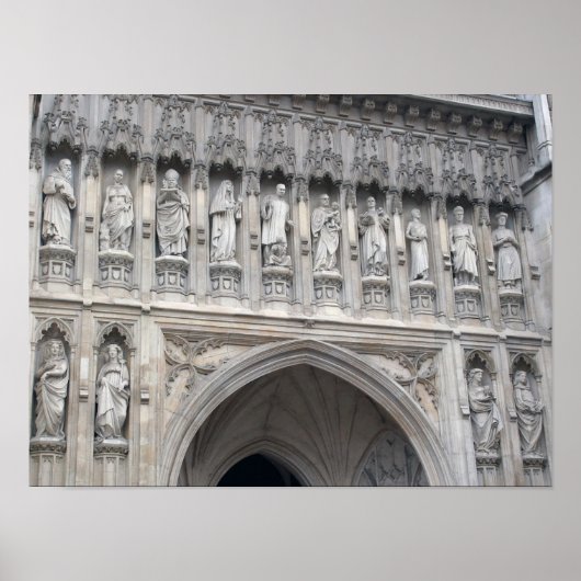 Westminster Abbey Beelden Poster (Voorkant)
