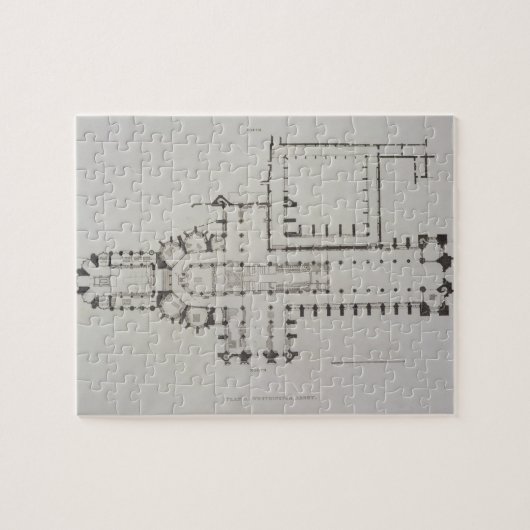 Westminster Abbey, bord 1 van 'Westminst' Legpuzzel (Horizontaal)