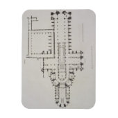 Westminster Abbey, bord 1 van 'Westminst' Magneet (Verticaal)