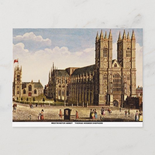 Westminster Abbey Briefkaart (Voorkant)