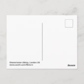 Westminster Abbey, Briefkaart in Londen (Achterkant)