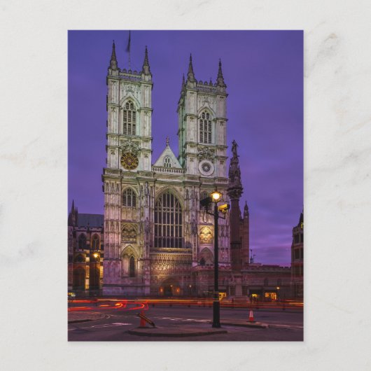 Westminster Abbey, Briefkaart in Londen (Voorkant)