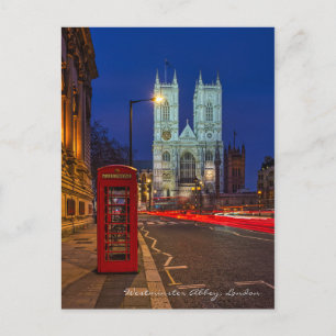 Westminster Abbey, Briefkaart in Londen