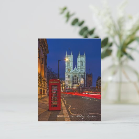 Westminster Abbey, Briefkaart in Londen (Staand voorkant)