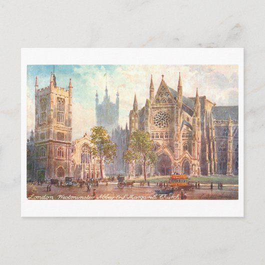 Westminster Abbey  Briefkaart Londen (Voorkant)