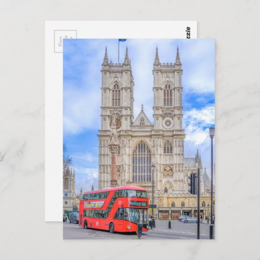 Westminster Abbey, Briefkaart Londen (Voorkant / Achterkant)
